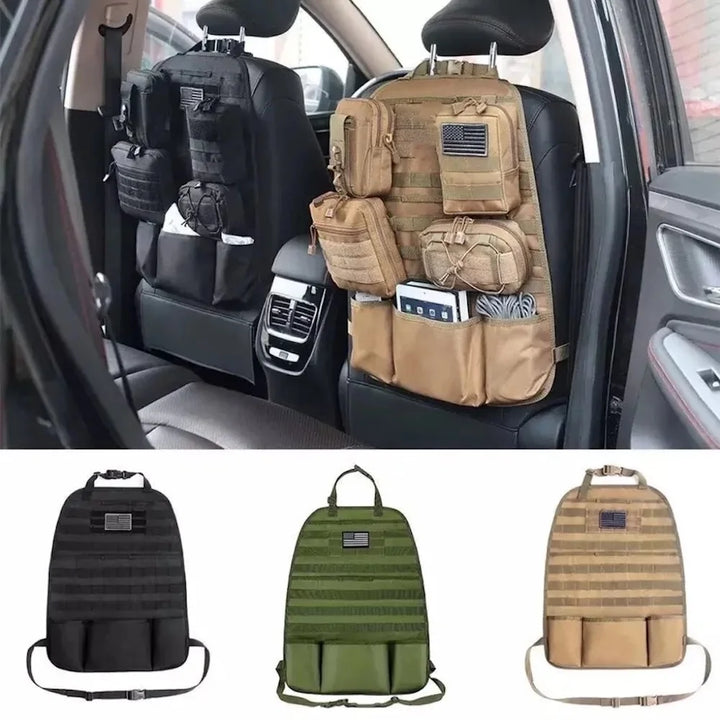 Multifunctional Oxford Fabric Car Backseat Organizer Back Multi Pocket Storage Bag Car Seat Back Protectors for Travel Trip Kids