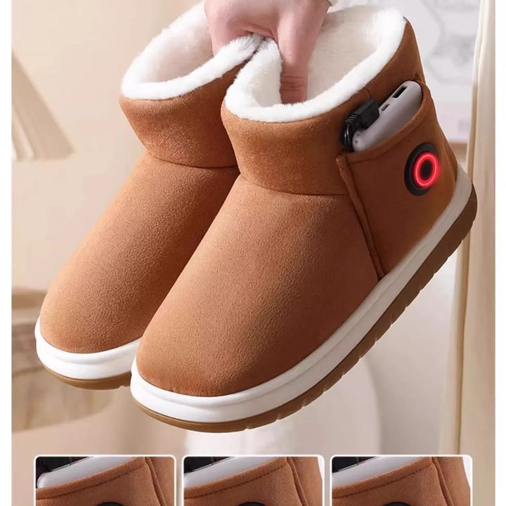 Winter New Men's and Women's Snow Boots Artificial Heating Technology Three Adjustable Outdoor Warm and Cold Charging Treasure