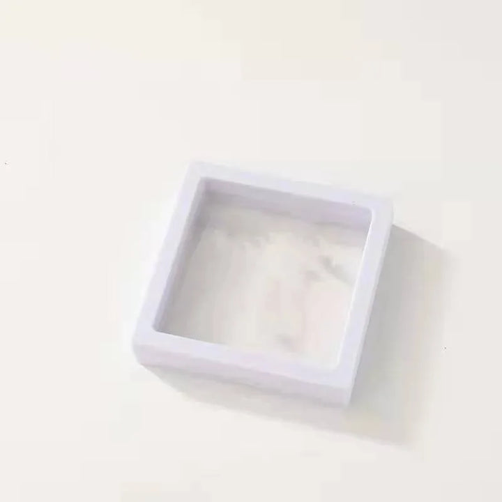 Jewelry suspension box Pe film jewelry necklace packaging box Fine jewelry storage square sealed box