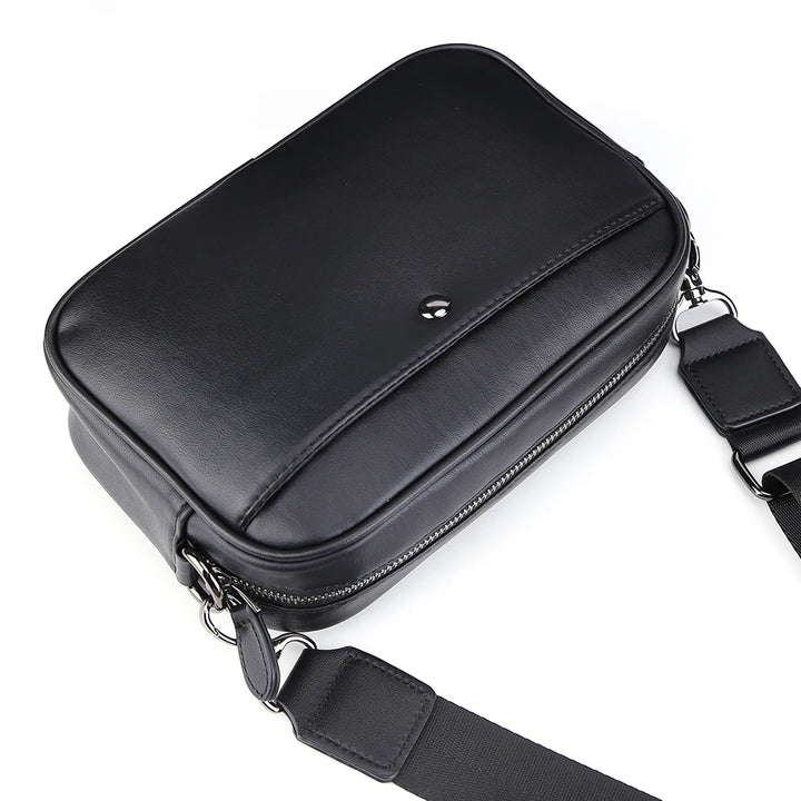 Men Shoulder Bag Leather Casual Business Messenger Bag Men Fashion Shoulder Crossbody Bag Small Square Plaid Designer Sling Bags