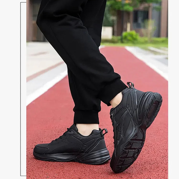 Thick Sole Versatile Clunky Sneaker for Men 2024 New Trend Mesh Lace Up Breathable Casual Sports Shoes Increased Soft Soles