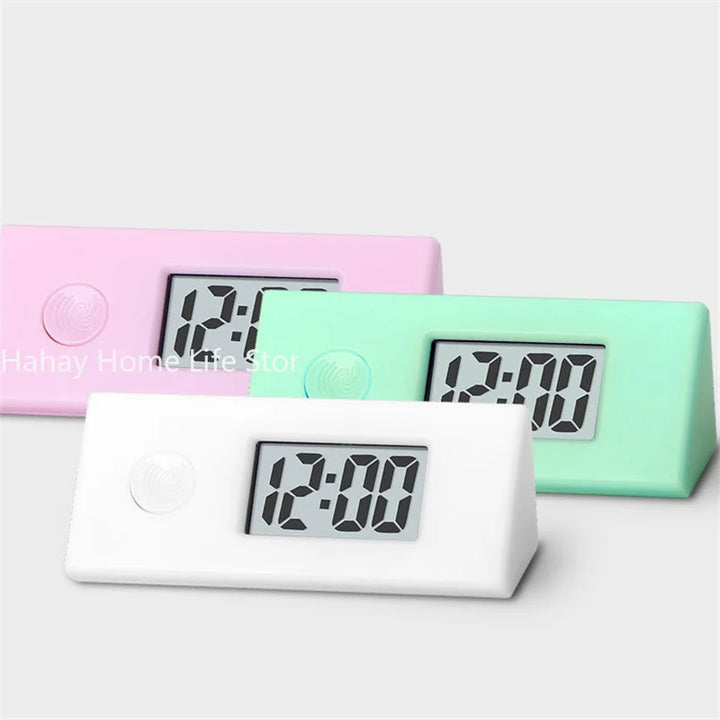 Luminous ABS Digital Electronic Clock Mini Portable Student Exam Silent Clock Library Study Pocket Watch Backlight LCD Display