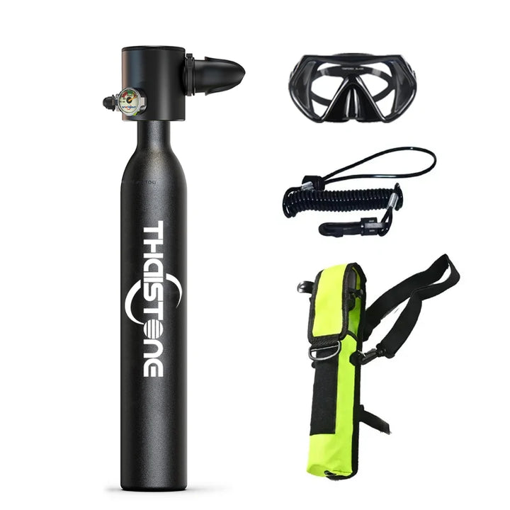 THAIITONEE-Mini Scuba Diving Tank, Underwater Swimming Swimmer, Cylinder Equipment, Dive Bottle, Oxygen, 0.5L, 5-10 Minutes