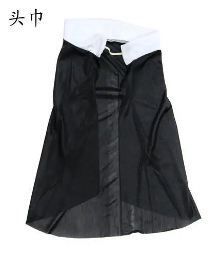 Halloween Costume Prom Cosplay Priestess Nun Dress 2pcs Set for Women