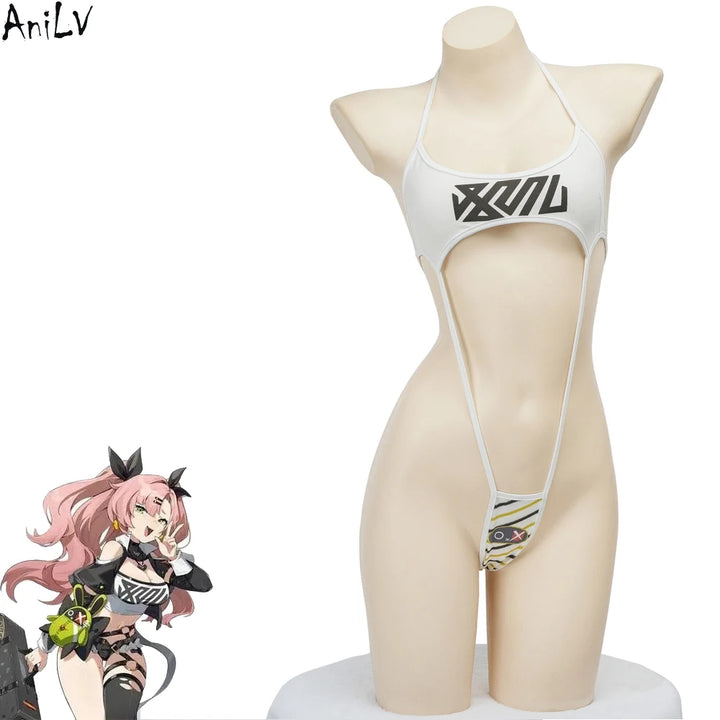 AniLV Anime Game Nicole Demara Bodysuit Cosplay Punk Cyber City Bikini Costume