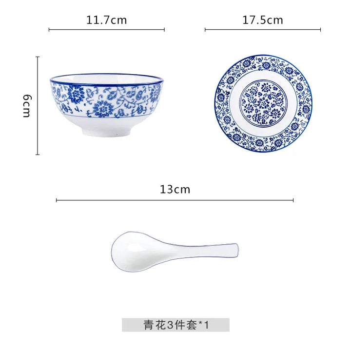 Set plate, net red set, set plate, tableware combination, ceramic dishes, dishes, round tables, dishes, creative household