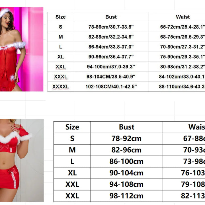 Red Sexy Dress Bar Clubwear Carnival Christmas Valentine's Day Erotic Lingerie Cute Uniform Bunny Girl Costume Babydoll Cosplay