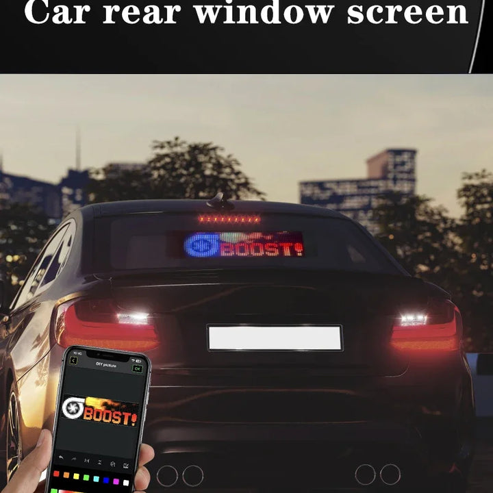 Demon Eyes Car LED Logo APP LED Matrix Pixel Panel Night Light DIY Programmable Flexible LED Display for Car Truck Accessorie