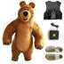 Brown Bear Inflatable Suit 2m/2.6m/3m Giant Mascot Birthday Party Carnival Activity Role Playing Inflatable Suit Marsha Bear