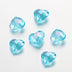 20pcs Acrylic Love Heart Beads Shiny Mix AB Color Large Crystal Loose Spacer Beads for Necklace Bracelet Pendant Jewelry Making