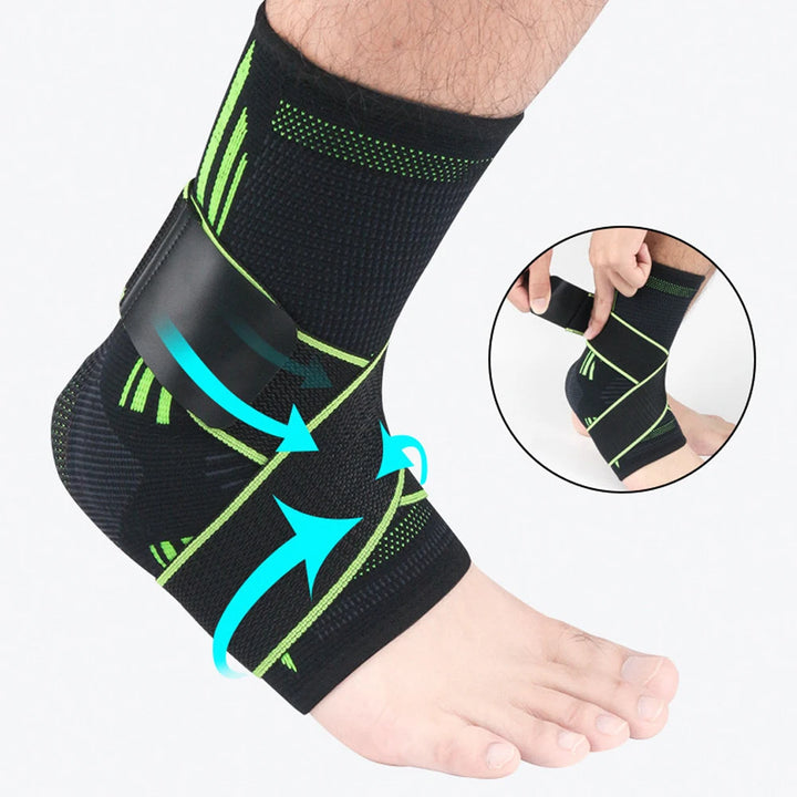 2Pcs Ankle Brace Breathable Ankle Support Comfortable Ankle Stabilizer with Compression Wrap Support for Men Women Sports Sprain