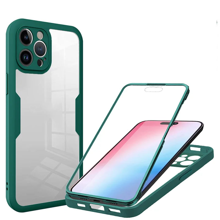 360 Clear Shockproof Protective Case For OPPO Reno 4Z Reno 5Z Reno 5 Lite Reno 7 Full Body Cover