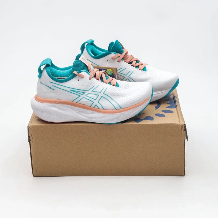 Asics Nimbus 25 Women Running Shoes Tenis Original Cushion Nimbus 25 Women Sneaker Breathable Sport