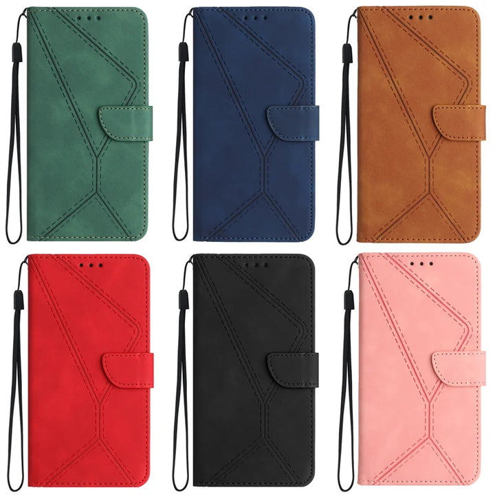 Business Leather Flip Cover for OPPO Realme 12 Pro Plus Case Card Slots Wallet Phone Bag Case For Realme 12 Plus 12+  Case Cover