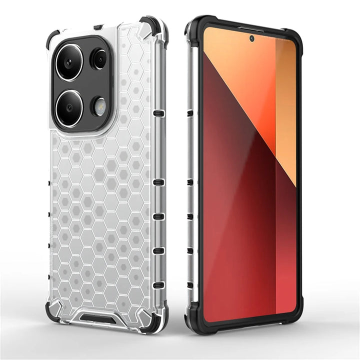 For Redmi Note 13 Pro 4G Case Silicone+PC Shockproof Armor Phone Case For Xiaomi Redmi Note13 Pro Note 13Pro 4G Clear Back Cover