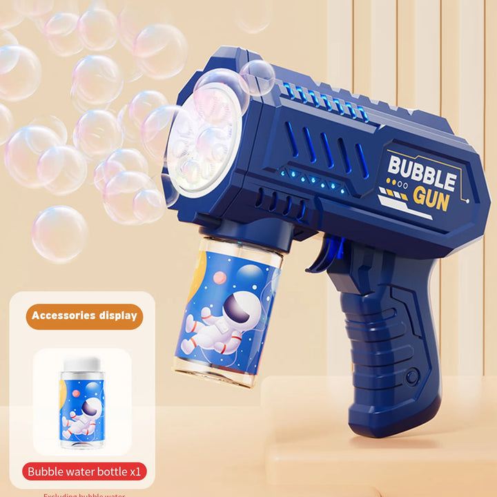 Fully automatic children's bubble machine luminous toy gift bubble gun bubble stick without battery without  bubble water