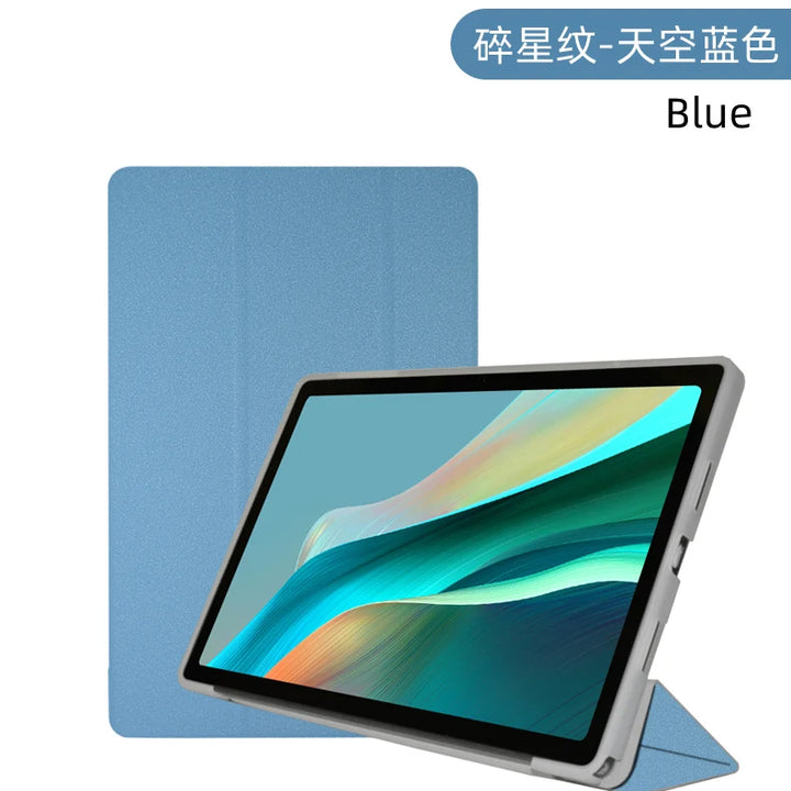 Case For Teclast P30T 10.1 Inch Tablet,TPU Soft Shell Fold Stand Cover For P30T + Stylus Pen