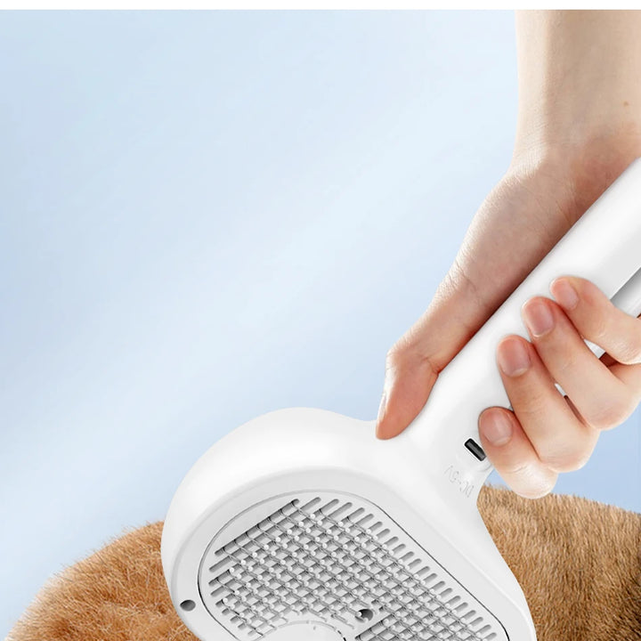 ROJECO Pet Automatic Spray Hair Comb Cat Hair Straightening Brush for Pets Dog Rechargeable Hair Removal Comb Cat Grooming Brush