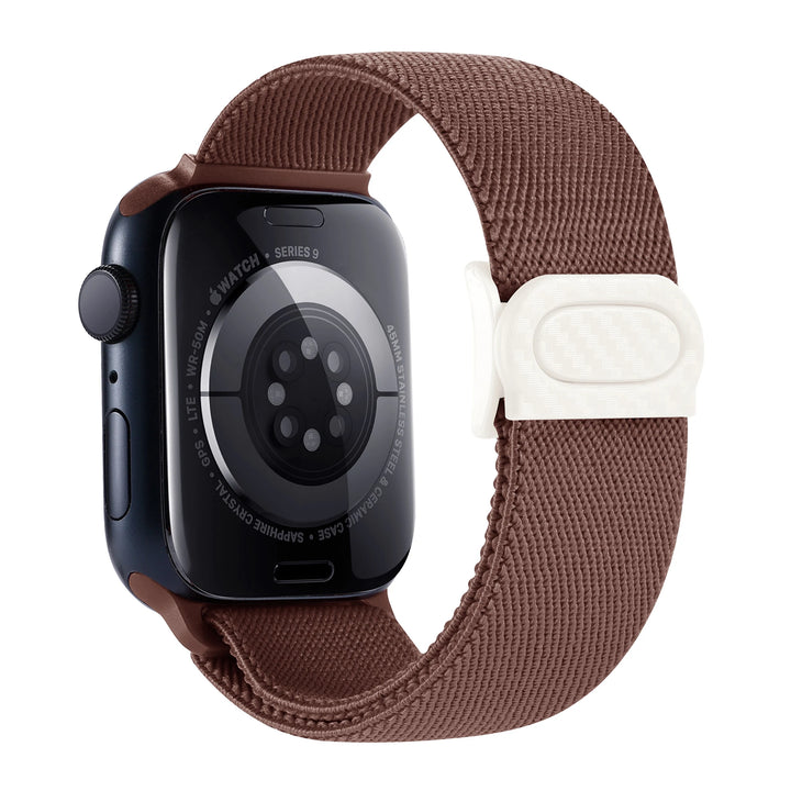 Nylon Strap For Apple watch band 45mm 40mm 44mm 41mm 49mm 38mm Elastic carbon bracelet iWatch series 9 8 7 6 3 se Ultra 2 bands