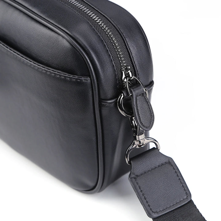 Men Shoulder Bag Leather Casual Business Messenger Bag Men Fashion Shoulder Crossbody Bag Small Square Plaid Designer Sling Bags