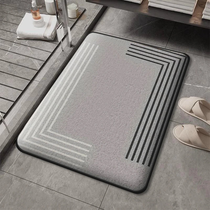 Light luxury thick absorbent bathroom anti-slip mat furry toilet mat shower room foot mat entrance door mat