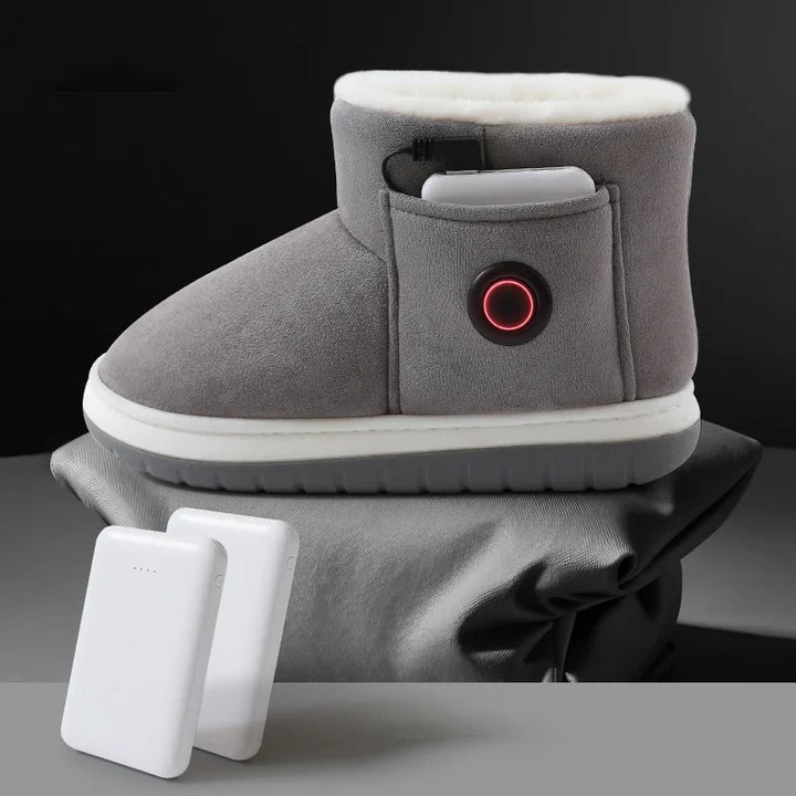 Winter New Men's and Women's Snow Boots Artificial Heating Technology Three Adjustable Outdoor Warm and Cold Charging Treasure