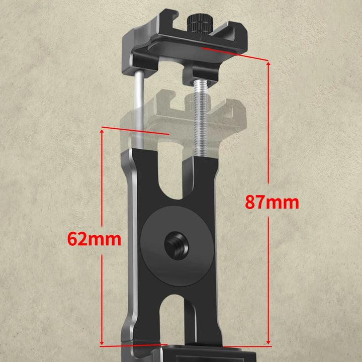 U Clip Phone Holder Extendable 62-87mm Width Clamp Cold Shoe Mount 1/4" ARRI for iphone Camera Cage Phone Stand Tripod Bracket