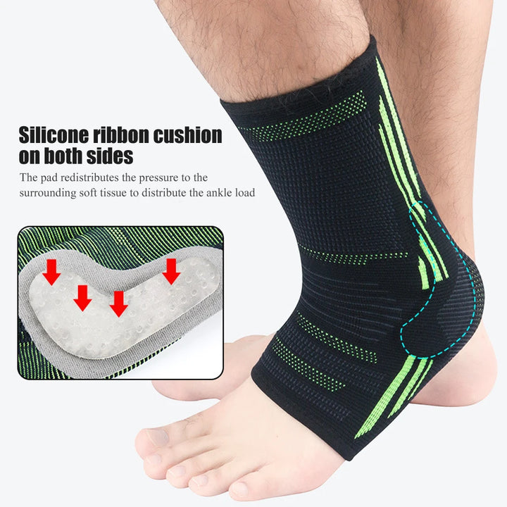 2Pcs Ankle Brace Breathable Ankle Support Comfortable Ankle Stabilizer with Compression Wrap Support for Men Women Sports Sprain