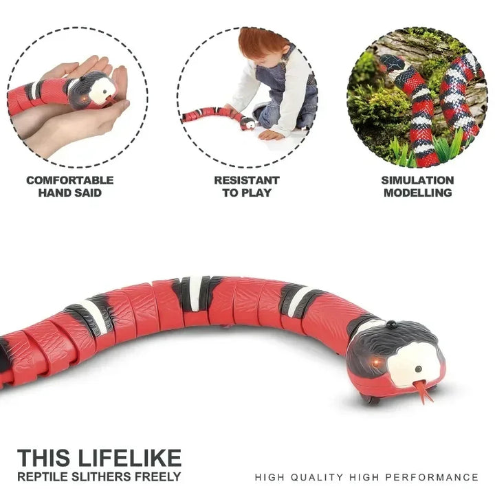 1pcs Intelligent sensing snake automatic electric cat toy pet interactive toy dog game toy cat accessories