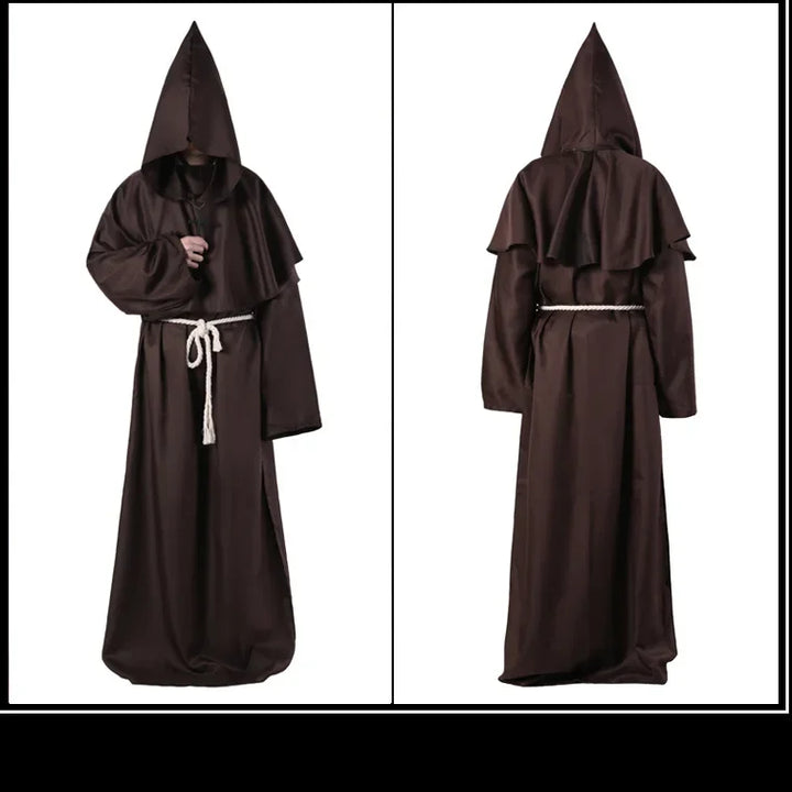 New Halloween Men Medieval Monk Robes Monk Costumes Wizard Costumes Priest Costumes Cosplay Costumes