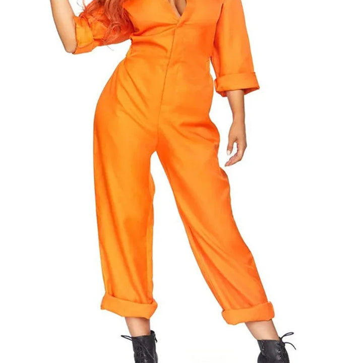 Unisex Jail Women Mens Toddlers Prisoner Jumpsuit Orange Prisoner Jumpsuit Halloween Costume Jail Criminal Prisoner Costume