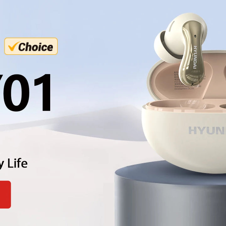 Choice HYUNDAI X15 PRO Waterproof Headphones HY-T26 Bluetooth 5.3 Earphones HIFI Stereo Sound quality Long Battery Life Earbuds