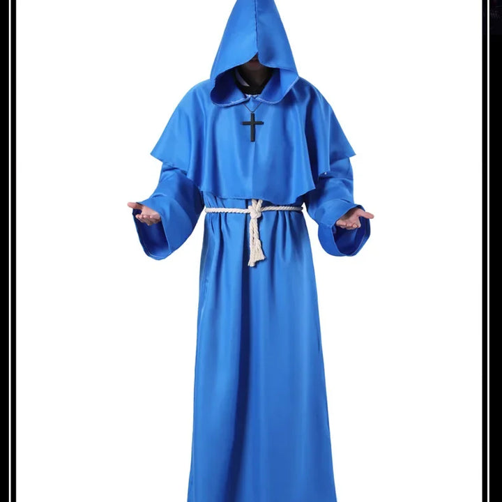 New Halloween Men Medieval Monk Robes Monk Costumes Wizard Costumes Priest Costumes Cosplay Costumes