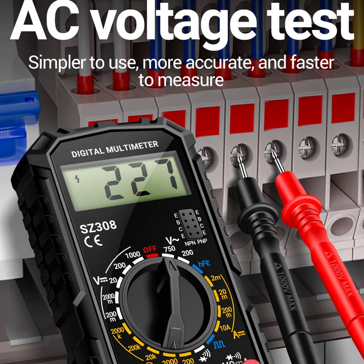 ANENG SZ308 Digital Multimeter Voltage Resistance Meter AC/DC Current Meter Electrician LCD Backlight Ohm Square Wave Test