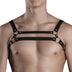 Men PU Leather Sexy Chest Body Harness Corset Straps Lingerie Bondage Clubwear Costume Casual Tight Fitting Erotic Men's Tops