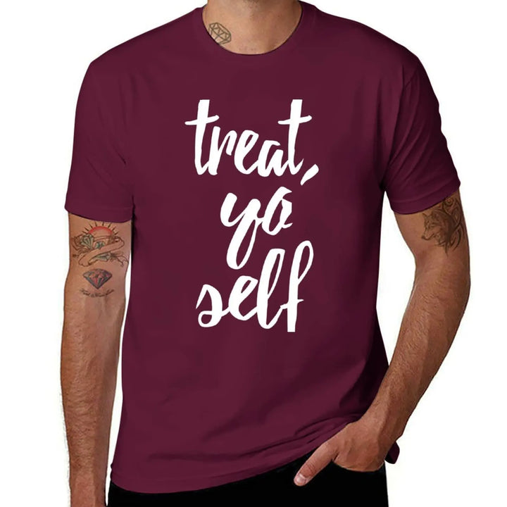 Treat Yo Self Essential T-Shirt sports fans quick-drying blanks tshirts for men