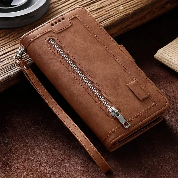 For Poco F6 X6 F5 X5 M4 X4 M3 M6 Pro 5G Multi 9-Card Case For Xiaomi Poco C65 F6 M5S F4 F3 X3 NFC X4 GT Leather Zip Wallet Cover