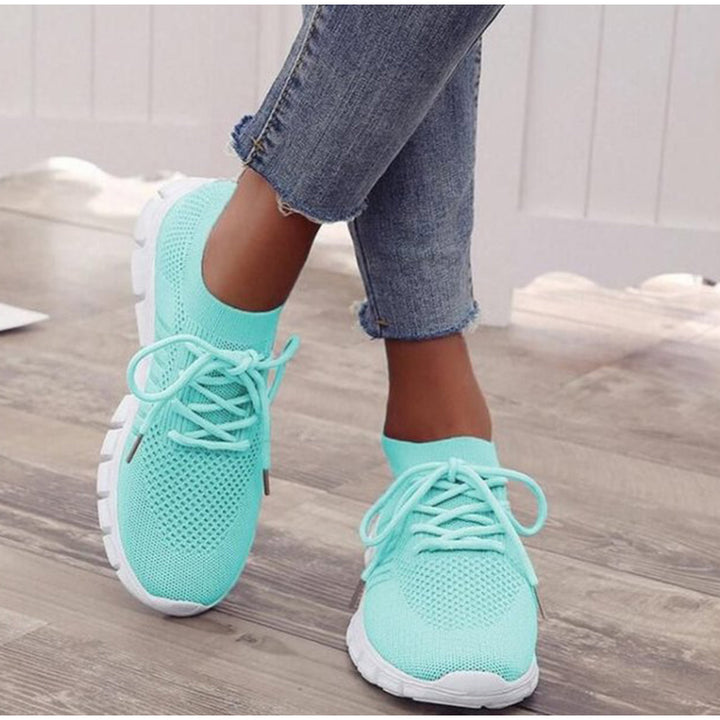 New Summer Sneakers Women Slip on Mesh Light Breathable Running Shoes Woman Walking Platform Comfortable Female Casual Shoes