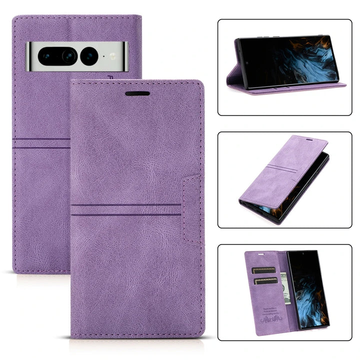 Wallet Fantasy Suction Card Magnetic Flip Leather Case For Google Pixel 9 Pro XL 8a 8 Pro 7a 7 Pro 6a 6 Pro 5a 5 XL 4a 5G Cover