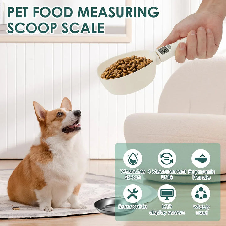 Electronic Measuring Spoon, Digital Spoon Scale with LED Display, 800g/1g Precision,Daily Meals Pet Dog Food Gadgets for Kitchen