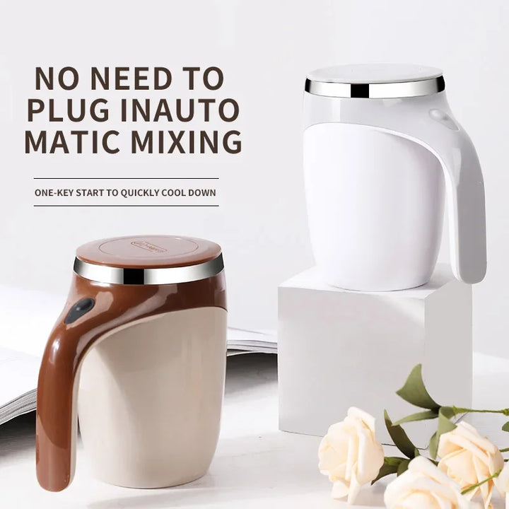 Rotating Automatic Stirring Mug,automatic stirring cup charger,Electric Stirring,Magnetic,Heat Preservation Mug For Office,Home