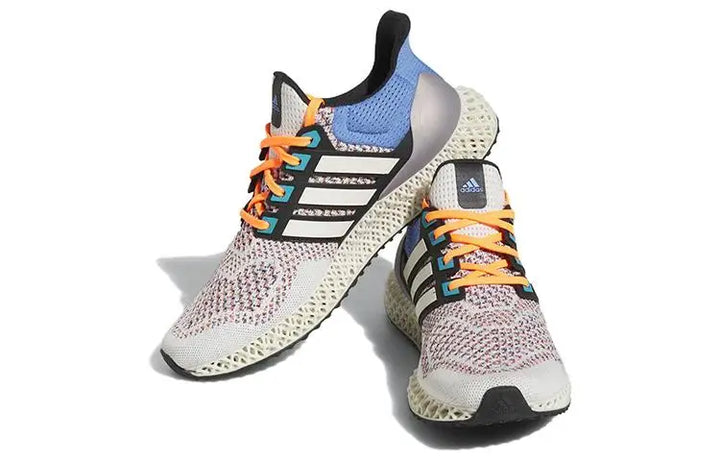 adidas Ultra 4D Chalk Blue Fusion Orange Sneakers shoes HP9735