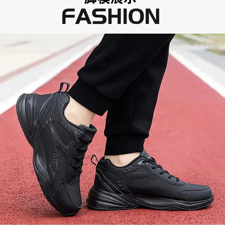 Thick Sole Versatile Clunky Sneaker for Men 2024 New Trend Mesh Lace Up Breathable Casual Sports Shoes Increased Soft Soles