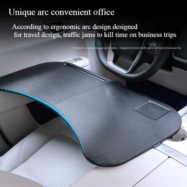 For Leading LI Lixiang L6 L7 L8 L9 2024 Driver's Steering Wheel Table Car Foldable Carbon Fibre Food Tray Car Drink Holder Table