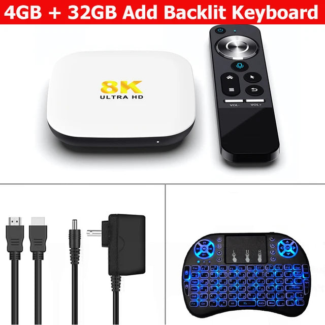 H96 MAX M2 Android 13 1000M Smart TV Box RK3528 4G 64GB 32GB 4K 8K 2.4G & 5G Wifi6 BT AV1 3D Google Voice Media Player Set Top B