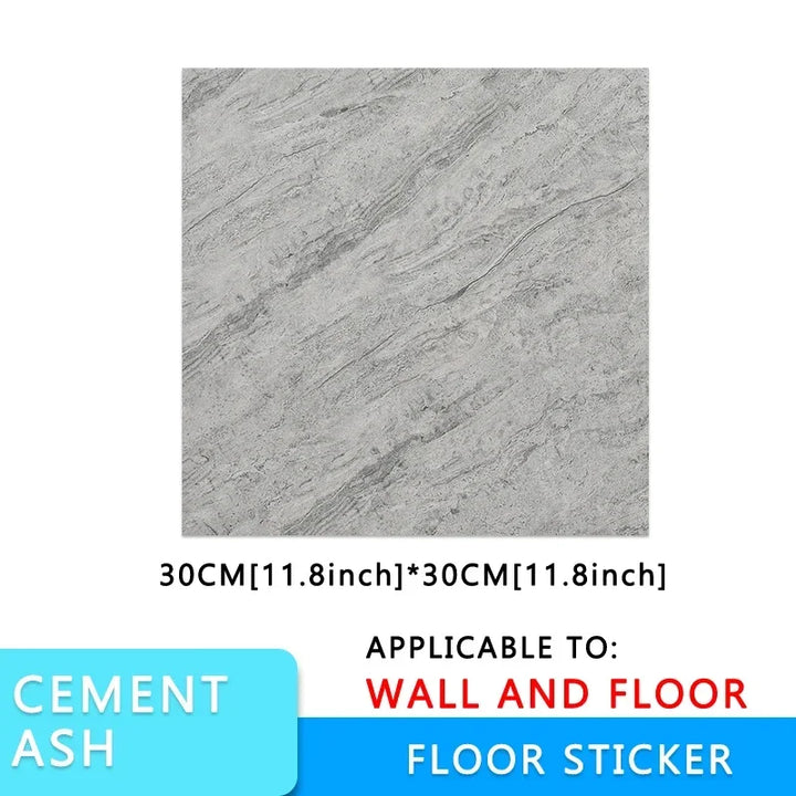 10/pcs PVC Imitation Marble Wall Stickers Self-adhesive Floor Stickers Waterproof Bathroom living Room Decoration Decals 30*30cm