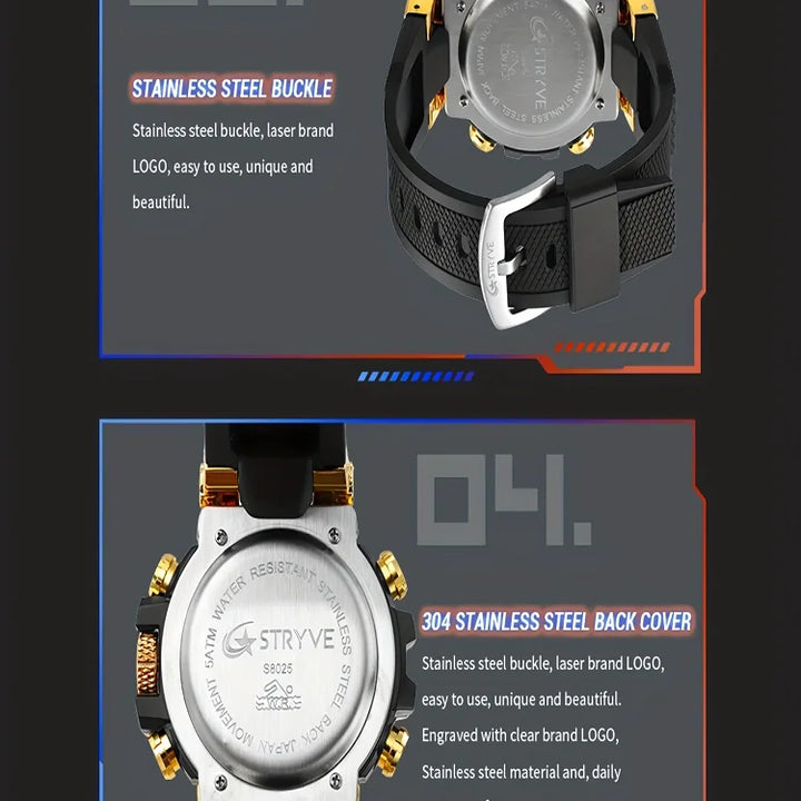 Sports Colorful Luminous Electronic Waterproof Watch Multifunctional Middle School Students' Watch