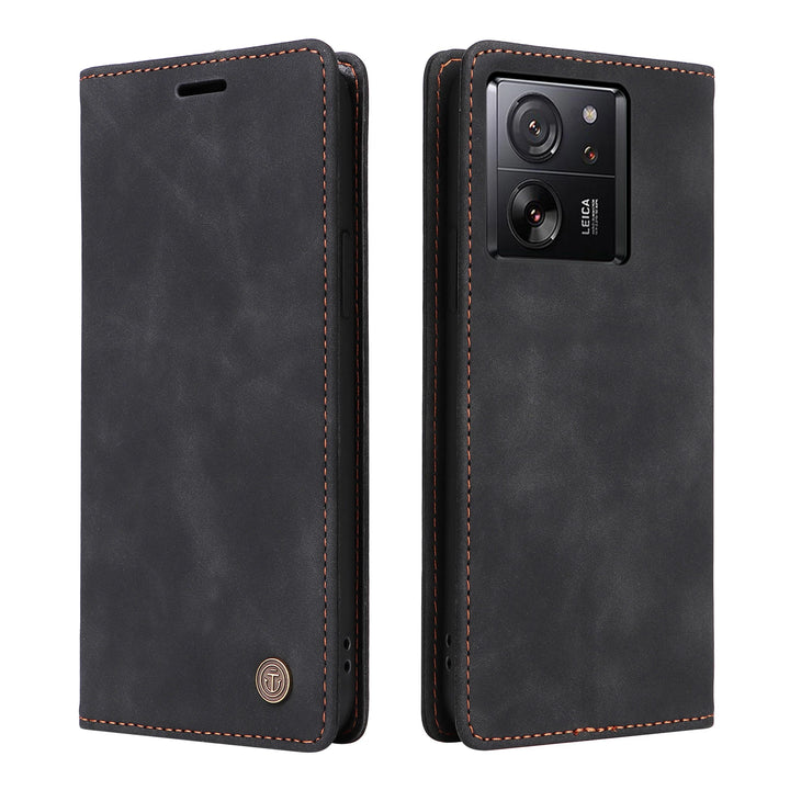 Ultrathin Leather Flip Case For Xiaomi Mi 14T 13T Redmi Note 14 13 Pro Plus 5G 13C 14C Business Wallet Phone Cover