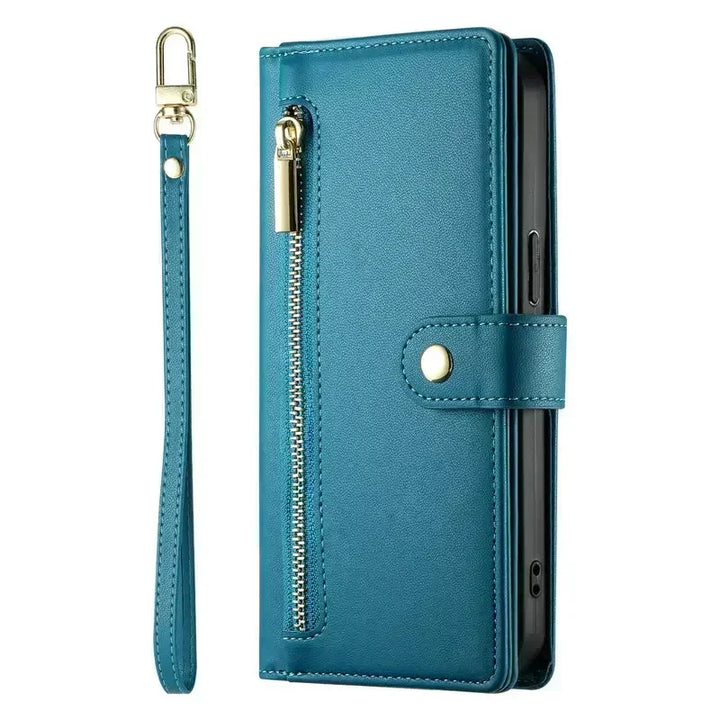 Zipper Leather Flip Case for Xiaomi Poco X6 Pro 5G Luxury Cover Mi Phone Poco F6 M6 Pro X 6 F 4G Magnet Book Funda Crossbody Bag