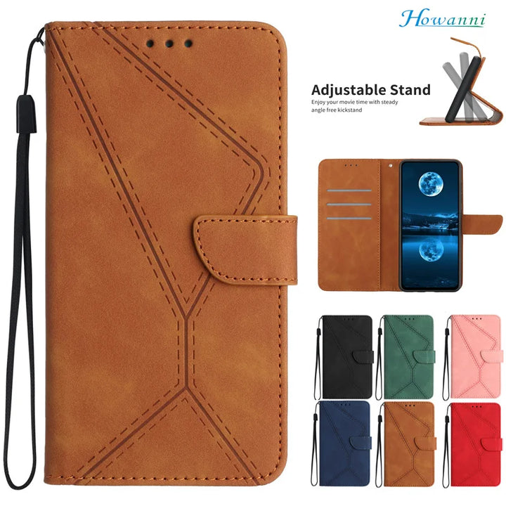 Business Leather Flip Cover for OPPO Realme 12 Pro Plus Case Card Slots Wallet Phone Bag Case For Realme 12 Plus 12+  Case Cover